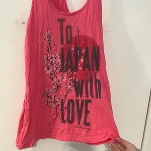 Billabong to Japan with love tank small